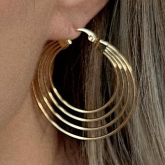 Cascading Orbit 18K Gold Plated